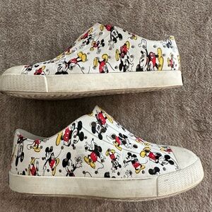 Disney Kids Mickey Mouse Slip-On Shoes - White and Red